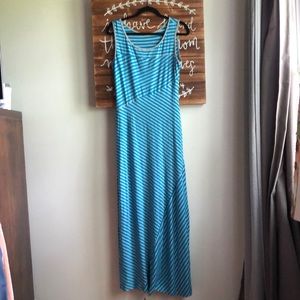 Blue Stripe Maxi Dress